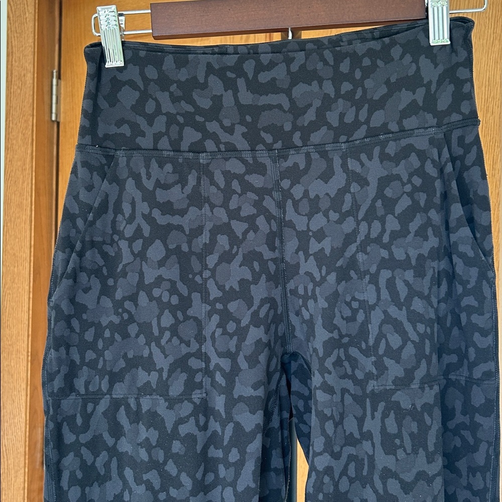 Lululemon Black Leopard Print Joggers - Picture 2 of 5